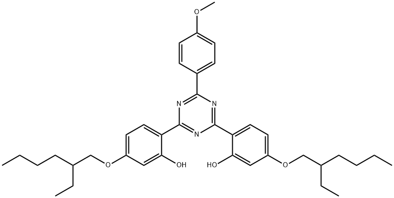 2,4-Bis[4-(2-ethylhexyloxy)-2-hydroxyphenyl]-6-(4-methoxyphenyl)-1,3,5-triazine